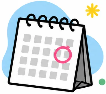 Timeline and milestones illustration