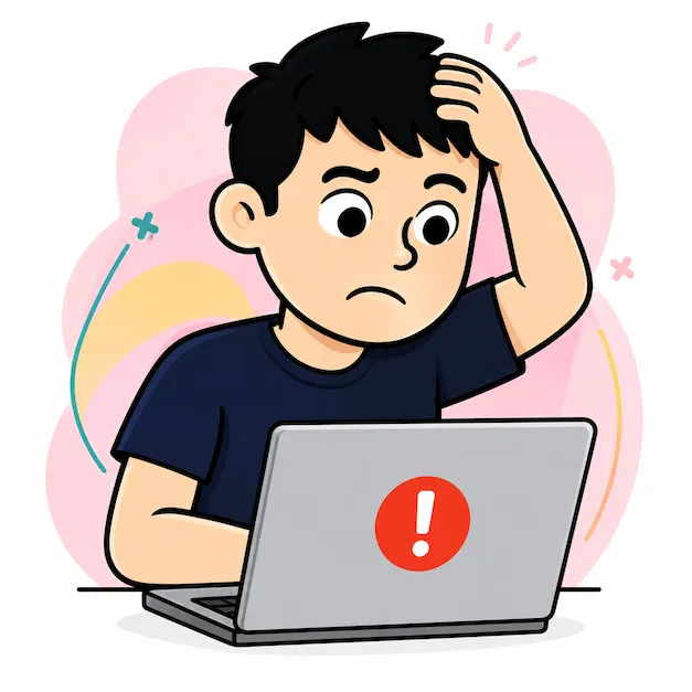 Minh họa trước khi có dịch vụ bảo trì website