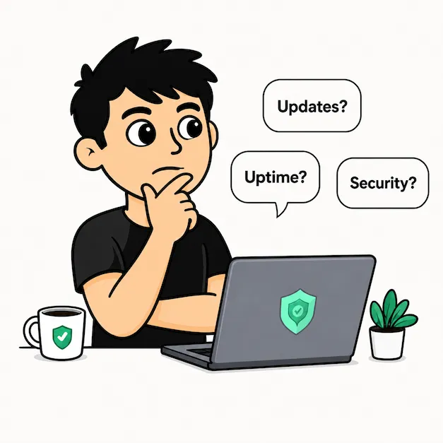 Minh hoạ câu hỏi thường gặp về bảo trì website