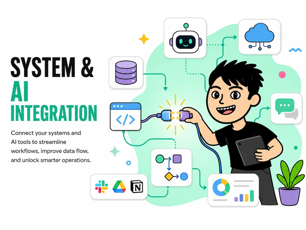 Systems and AI integration illustration