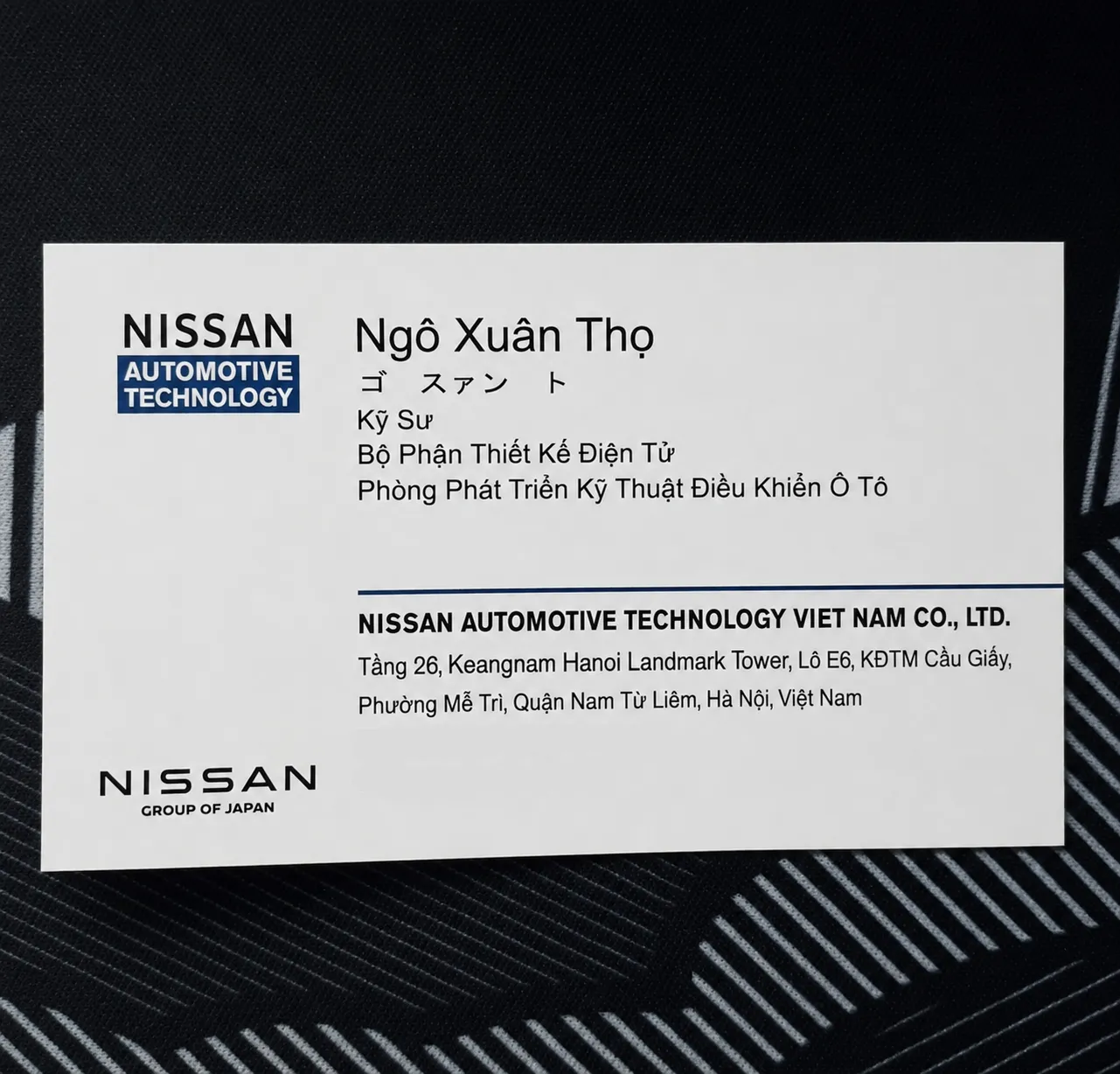 Personal identity card of Ngo Xuan Tho